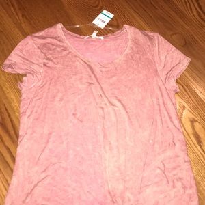 Belle du Jour NWT Rose twist front tee NWT Large